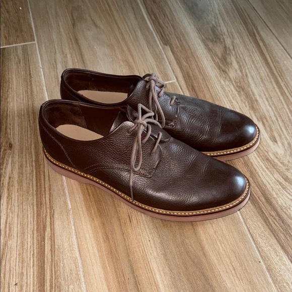 Lacoste Dark Brown Leather Oxfords